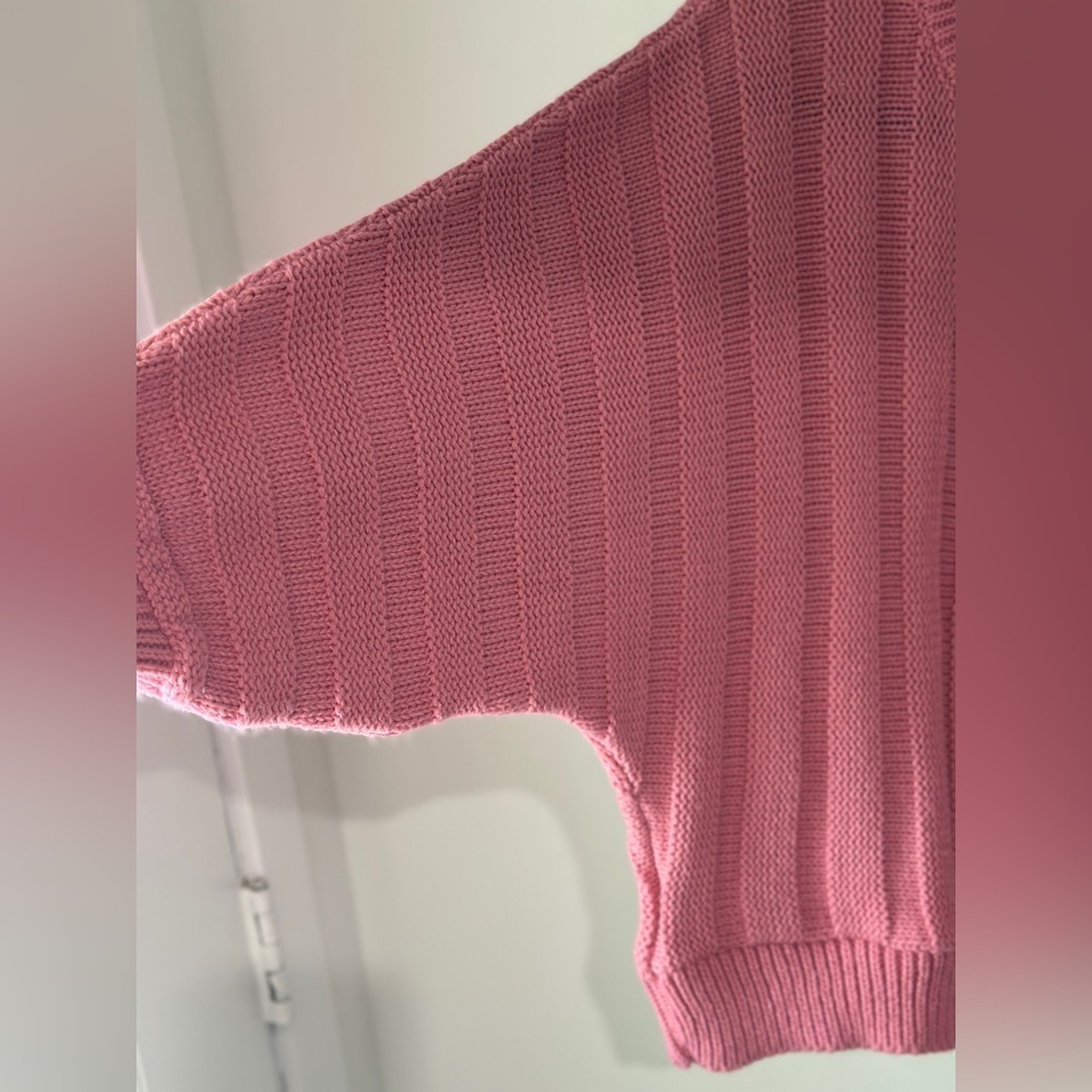 ASOS Pink‎ Ribbed Crew Neck Sweater - Picture 6 of 13